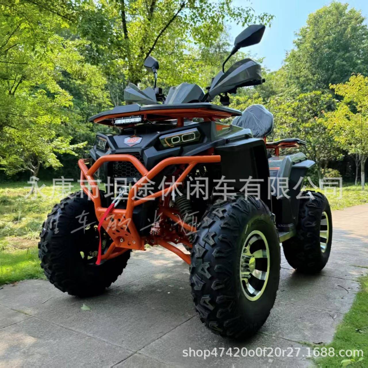 跨境出口新款200CC两驱沙滩车四轮越野摩托车大型双人ATV全地形车