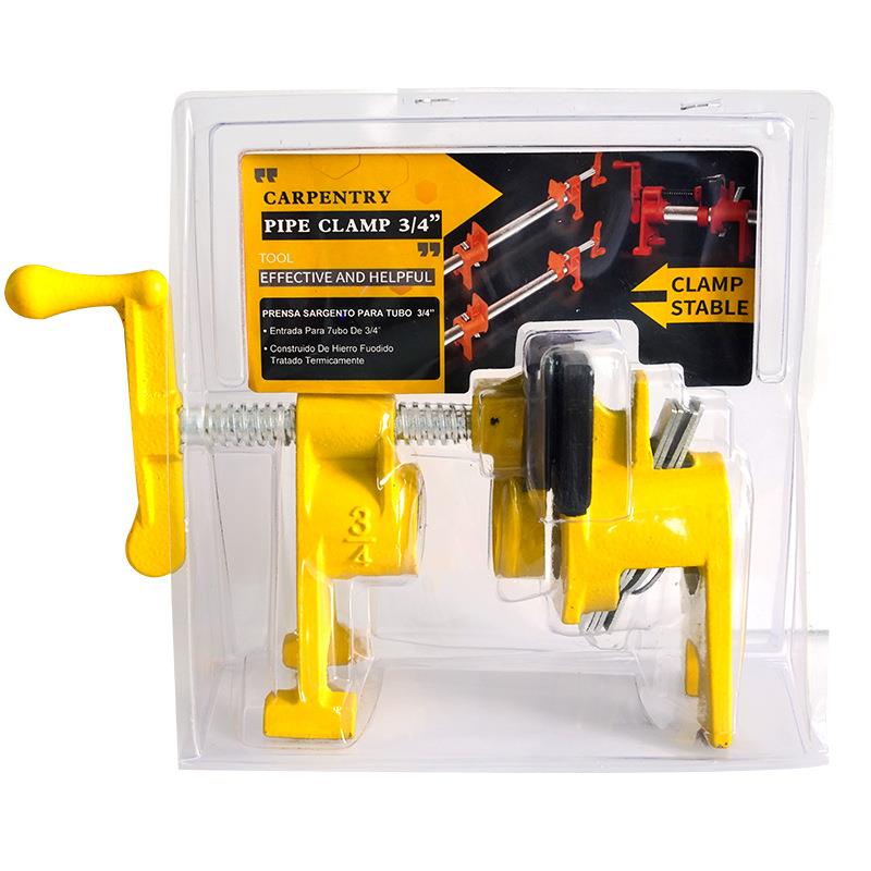 德式重型水管夹立式固定夹组合管夹器快速夹加长木工夹拼板夹