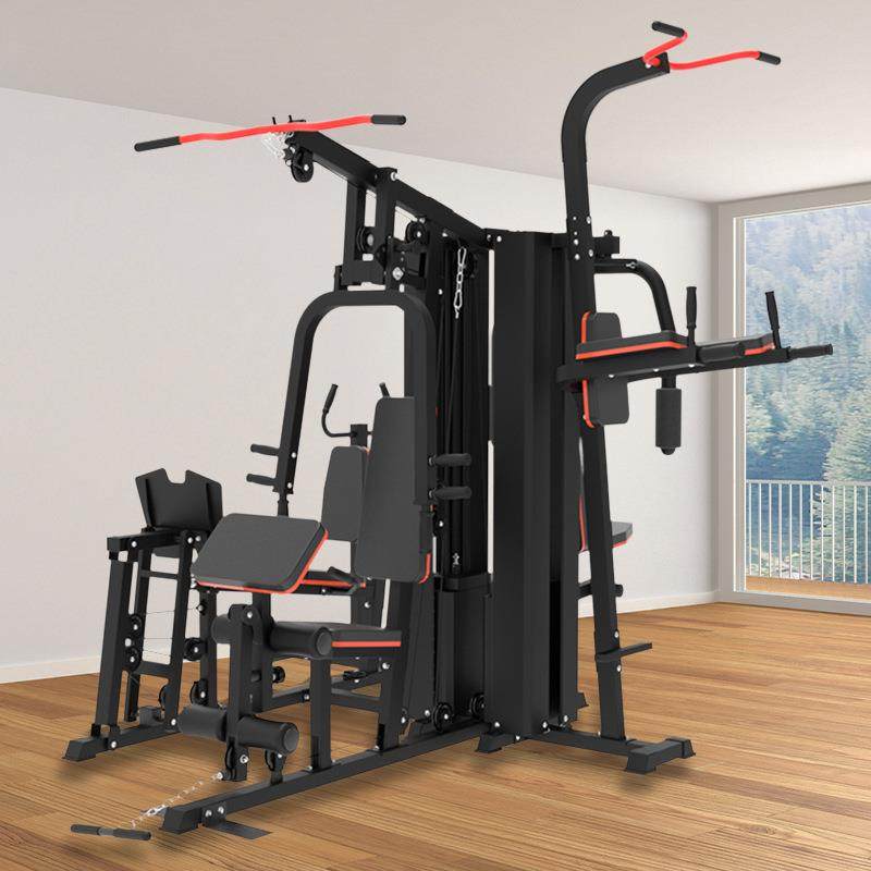 五人站综合训练器组合训练器力量型健身器材单位健身器械工厂直供