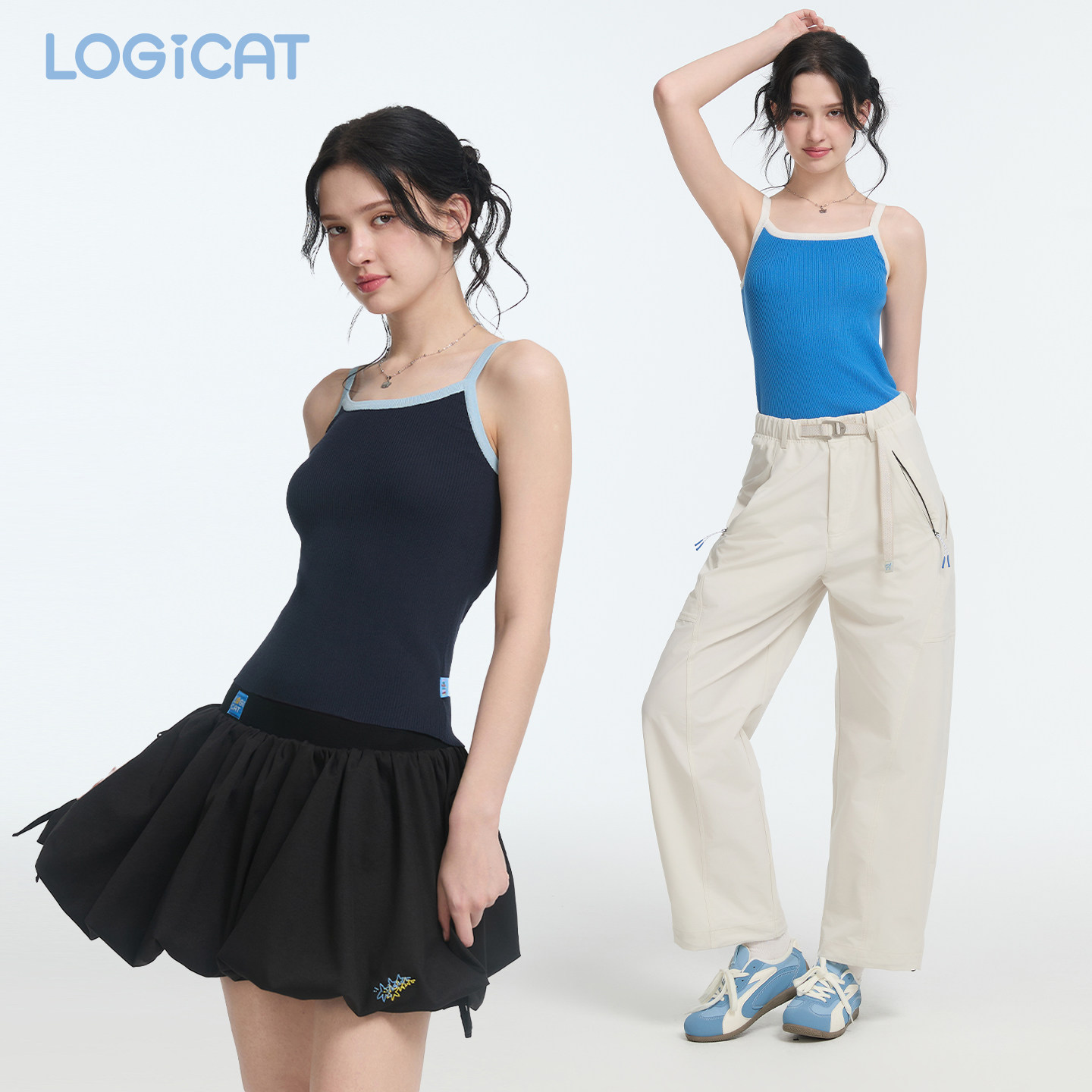 LOGICAT针织吊带2026夏季新款内搭外穿修身甜辣百搭无袖美背背心图片