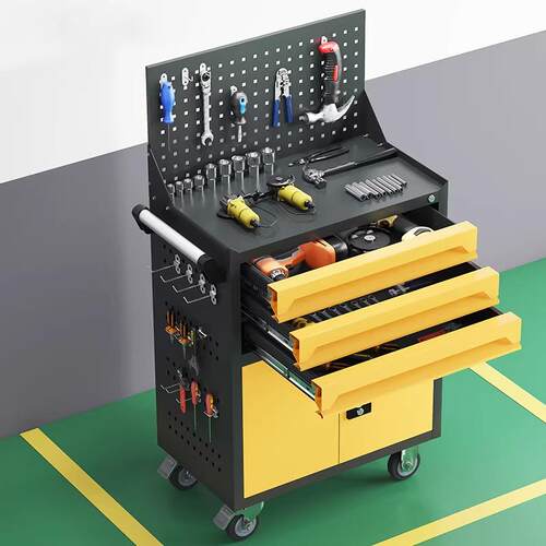 汽修工具车抽屉五金维修手推箱多功能移动重型工具柜子钳工车间用