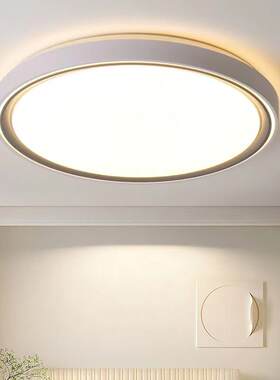 现代简约卧室吸顶灯50cm三色变光 LED餐厅灯具 超薄设计房间灯