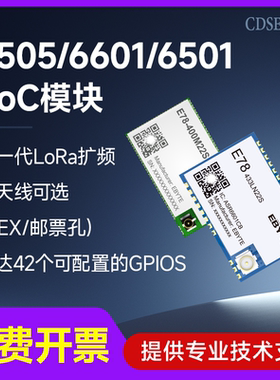 ASR6501/6601/6505低功耗LoRaWAN模块LoRa远距离射频通信无线SoC
