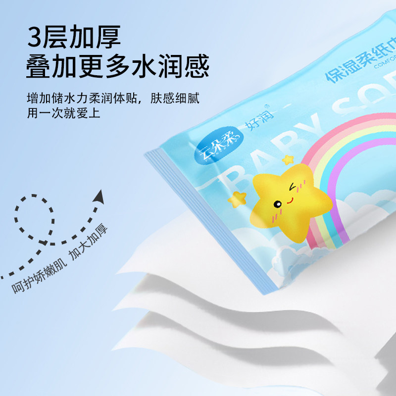 Moisturizing Soft Tissues with Compressed Cream Paper - Taobao product photo 4