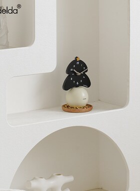 Mndeld艺术桌面时钟创意客厅钟表摆台式家用座钟装饰品