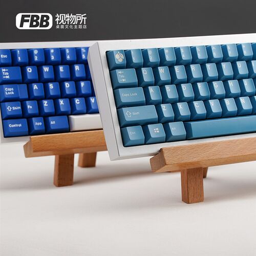 FBB视物所原创原木风键盘支架实木客制化机械键盘收纳收藏展示架