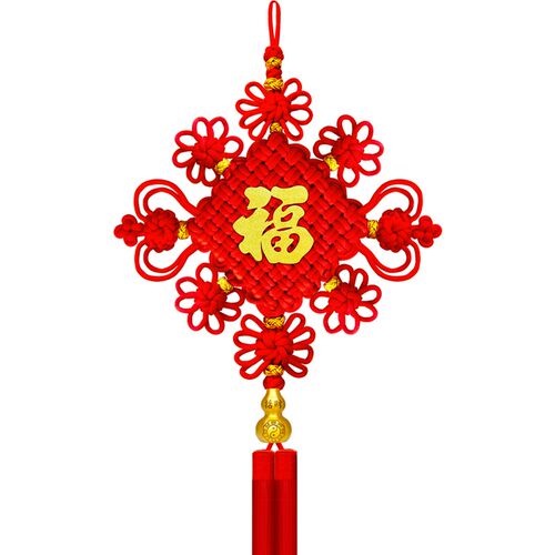 2025新款高档中国结挂件客厅乔迁新居大号挂饰福字玄关电视背景墙
