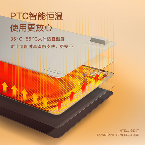 funme石墨烯温感加热桌垫办公室超大USB发热鼠标垫暖桌垫桌面加热