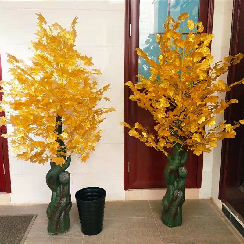 仿真植物盆栽红枫树装饰塑料假花防真花客厅摆件落地假盆景花艺