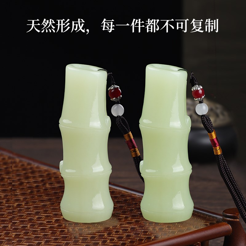 生日礼物步步高升送男士朋友领导青玉石手把件可把玩圣诞新年礼品