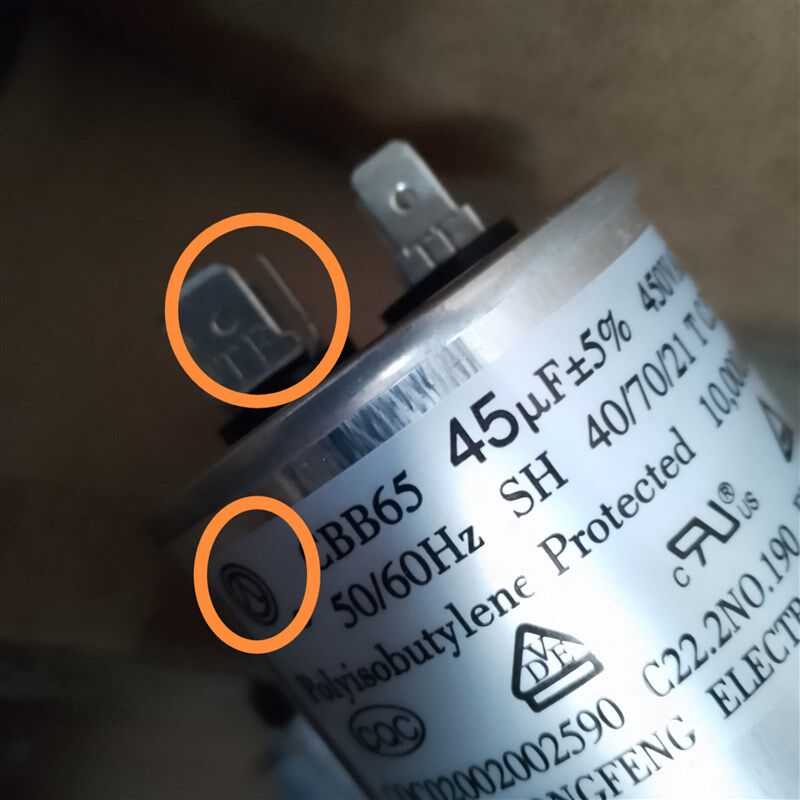 CBB65空调压缩机启动电容20UF30UF35UF50uf60UF450V通用铜峰电容