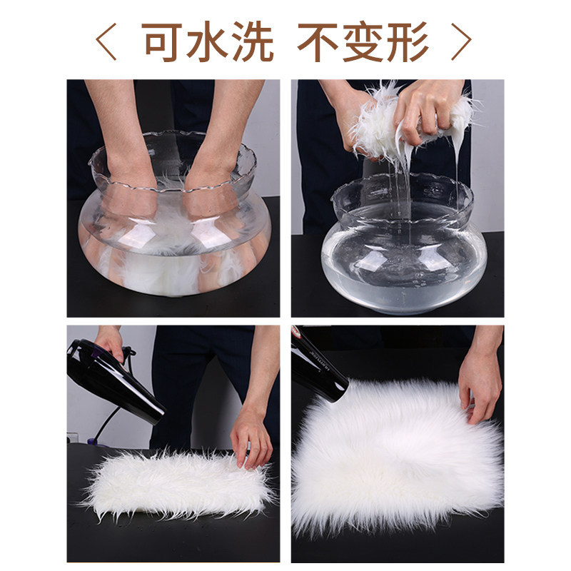 毛绒地毯卧室 床边毯灰色茶几飘窗榻榻米垫子 白色新家装饰床前垫