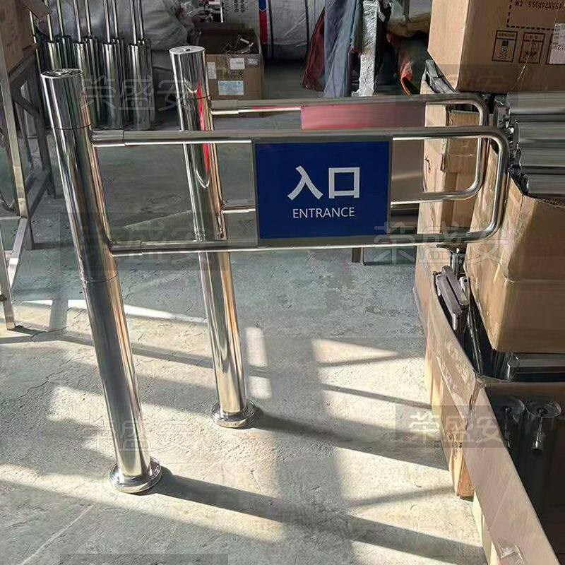 超市单向不锈钢进出口医院人行通道手动闸门机械安检门金属耐用