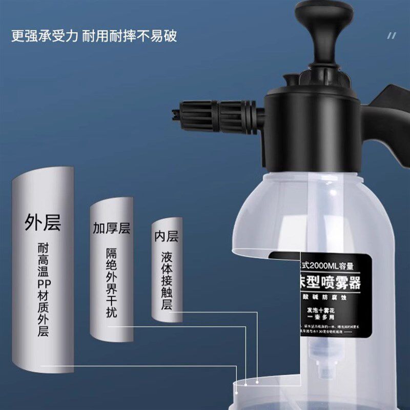 汽车喷壶汽车喷壶洗车液洗车喷泡沫器手动发泡器刷车擦车工具pa壶