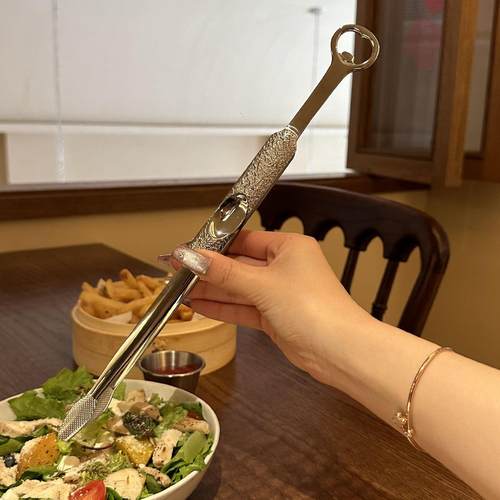 【老板娘自留款】304多用食品级夹子啤酒开瓶器烤肉夹烧烤长夹子