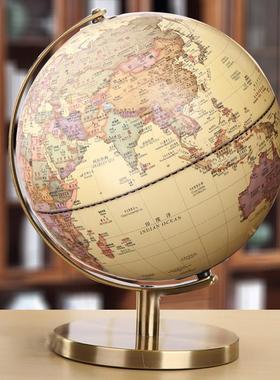 欧式地球仪小摆件书房客厅酒柜装饰家居摆设办公室桌大号商务礼品