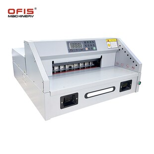 A4电动切纸机330mm标书图文广告厚层数显桌面式 自动推纸裁纸机