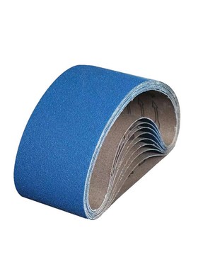 457*75蓝色砂带不锈钢610*100手提坡口机打磨金属抛光