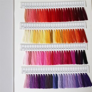 厂家直销402缝纫线色卡600号色150D涤纶线颜色参考卡