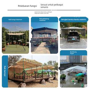 镀锌钢管户外落地尖顶防风遮阳雨棚瓜果爬藤架葡萄架保温棚置物架