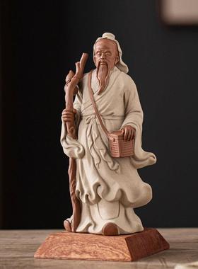 华佗神医陶瓷雕塑像历史人物摆件禅意家居客厅书房桌面装饰工艺礼