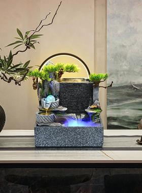 假山水幕墙流水摆件循环水园林绿化客厅办公室桌面运势风水轮开房