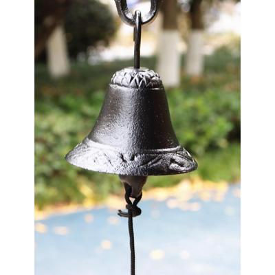 花园庭院户外打铃铁钟门铃铸铁手摇钟学校铃铛壁挂手敲钟装饰挂件