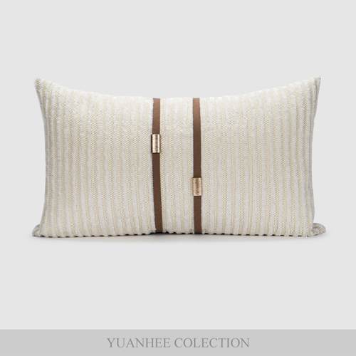 元熙壹品【现代】系列肌理感拼接装饰腰靠枕别墅展厅沙发抱枕靠背