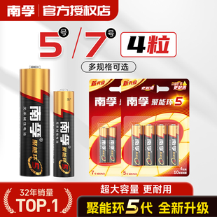 南孚电池官方正品 AA5号电池20节适用于儿童玩具鼠标体脂秤拍立得专用7号电池AAA12节空调电视遥控器 碱性LR6