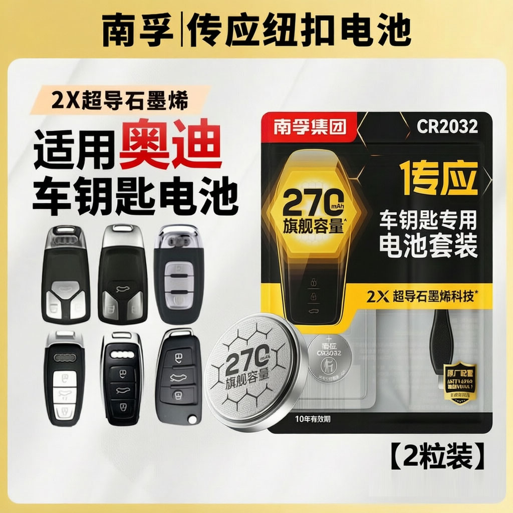 南孚传应CR2032奥迪钥匙电池