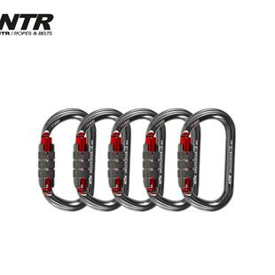 耐特尔/NTR铝合金自动主锁户外登山攀岩攀冰高空作业O型 5支/套