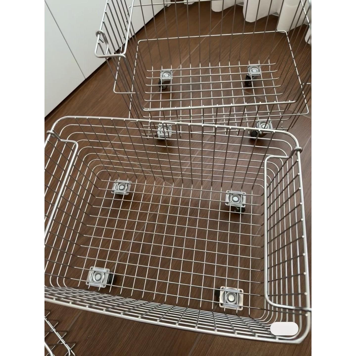 网格置物架轮子静音夹板轮网格片置物篮夹板滑轮DIY网篮轱辘轴承