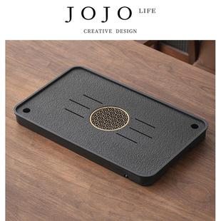 JOJO& x27;S PD.紫泉涧.茶盘石头轻奢现代托盘家用小型茶台