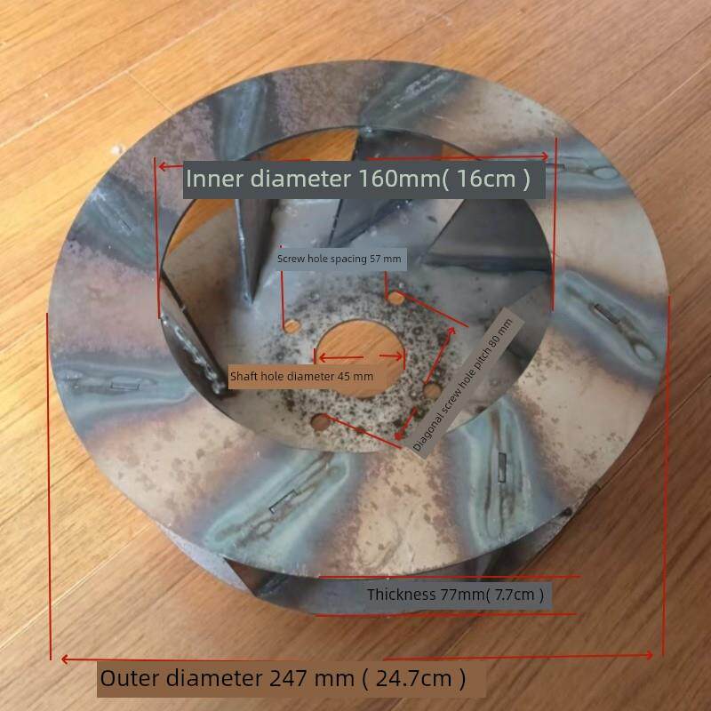 四川东工自吸21/23型粉碎机配件粉碎机风机叶轮老款玉米打粉机筛