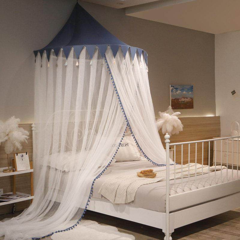 可拆洗悬吊式天花板圆顶蚊帐儿童公主床吸顶蚊帐1.5/1.8m落地免安,床上用品,蚊帐,淘宝优惠券,粉丝福利购,淘宝优惠卷