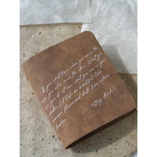 墨下【灵感札记】M5A6A7活页定页手账本外壳复古TN旅行手帐日记本