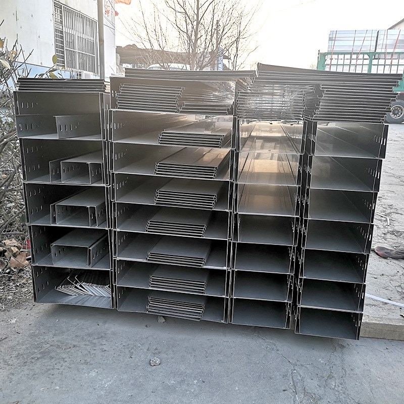 电缆槽式桥架 300*100铝合金组合式支架 现货 厂房敷设电缆用桥架