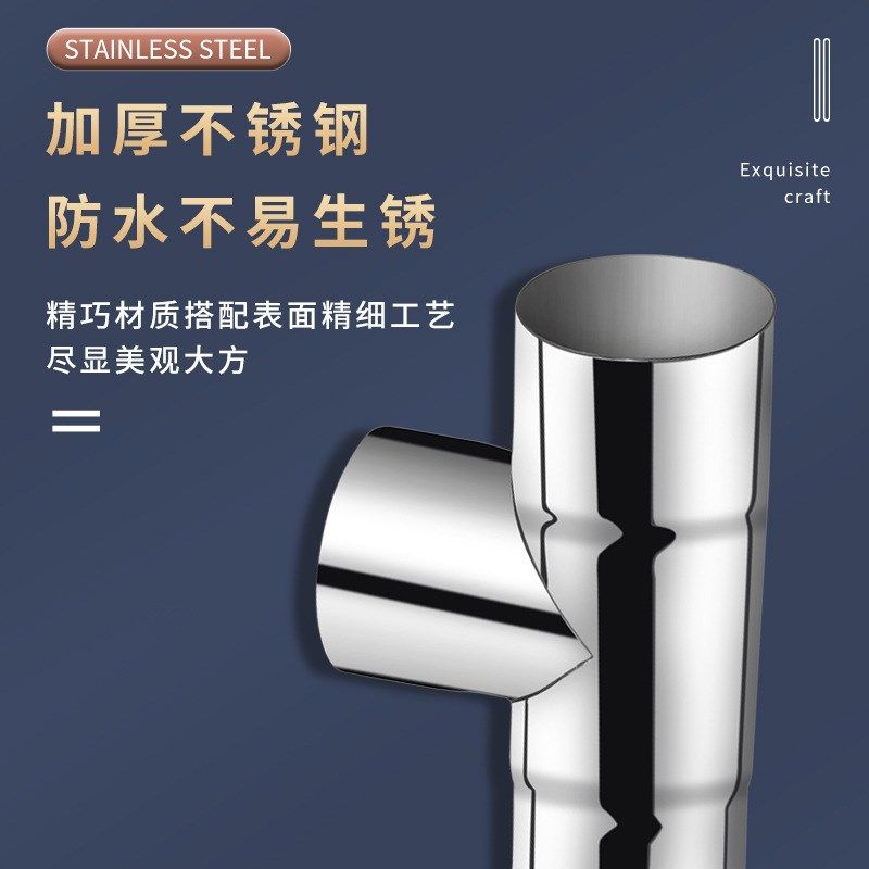 不锈钢落水管三通快接头 不锈钢管快接三通下水管三通201/304