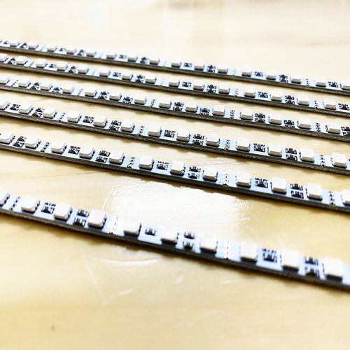 2020款2835硬灯带4mm宽RGB12V55cm66灯高亮窄板背光汽车内饰光源