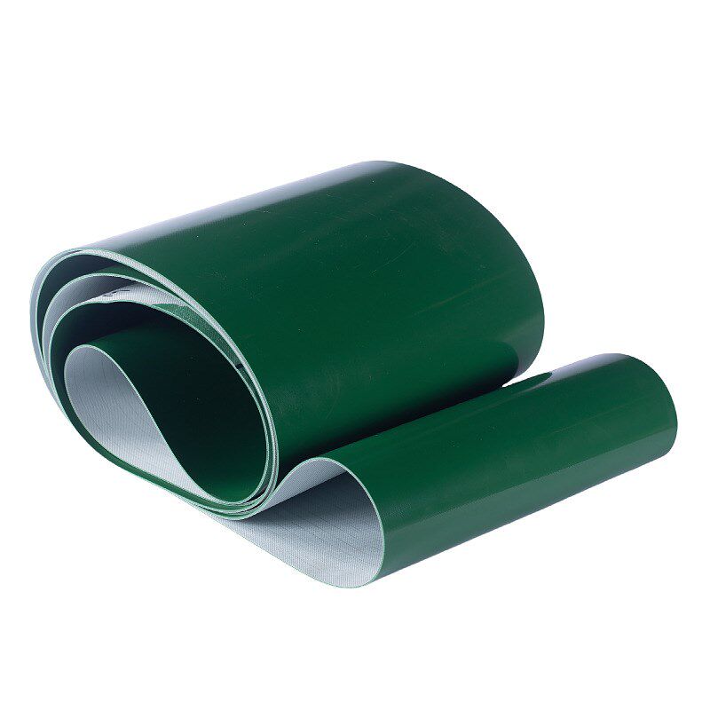 定做PVC绿色流水线生产线传送运输平皮带 提升机爬坡传动输送带