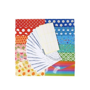 源头厂家彩色预算信封信纸风琴包套装 消费预算现金信封12个 西式