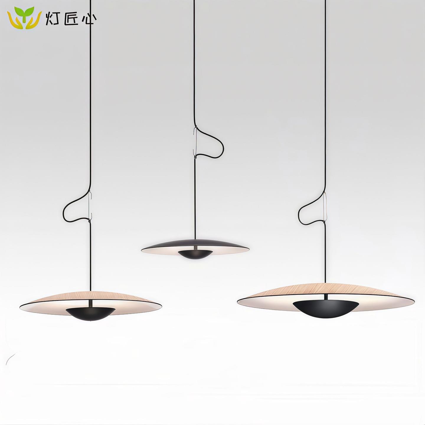 北欧创意饭厅吊灯意大利原创设计简约餐桌橱窗灯样板房装饰飞碟灯