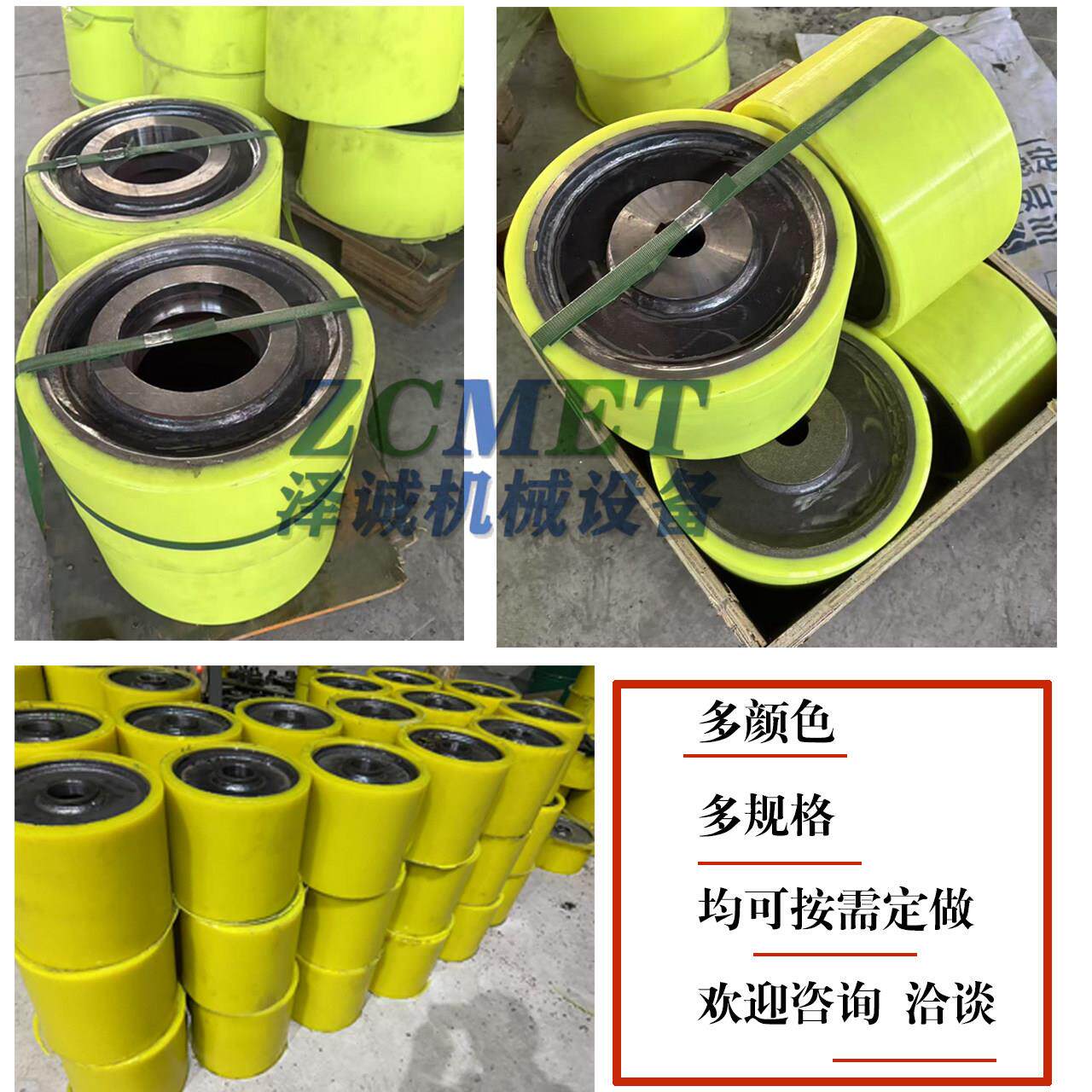 聚氨酯胶轮滚轮架专用轮子耐高温耐磨PU包胶轮子非橡胶轮轴承滑轮