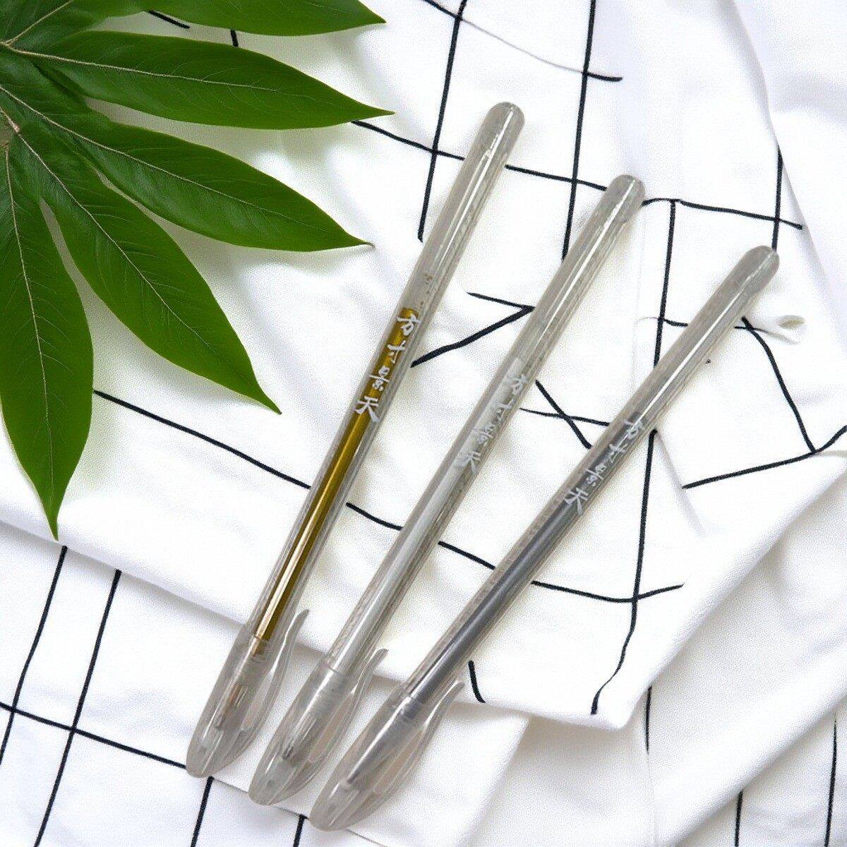 白色勾线笔草本植物棕色纹身膏藏