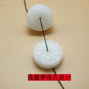 缝纫十字绣刺绣diy手工配件水溶线蜡预防打结蜡针织蜡圈皮革工具