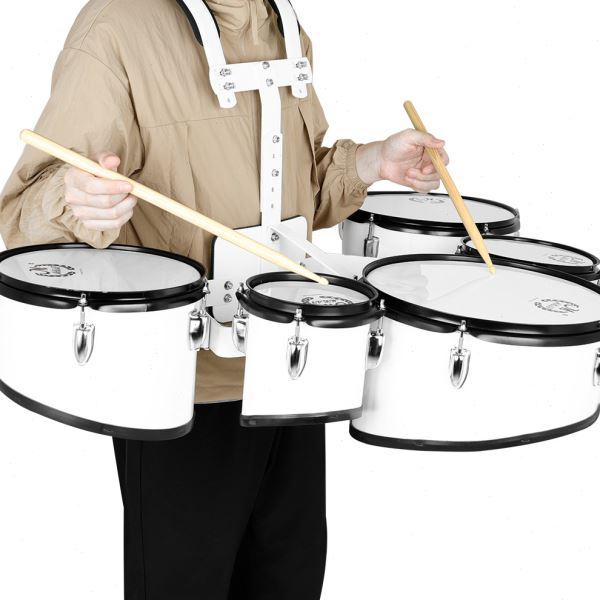 多音鼓行进鼓木腔小军鼓多联鼓带背架五联鼓乐器演奏军鼓