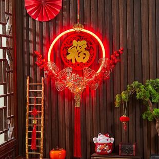 饰品挂件场景布置过年客厅入户门挂饰福字门贴 2024龙年新年春节装