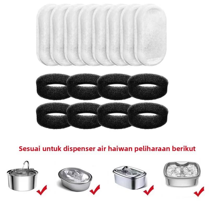 适用探宠猫狗饮水机方形滤芯不插