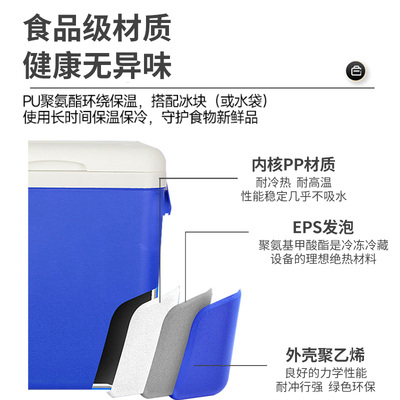 冰块保温箱冷藏箱摆摊商用户外露营车载便携制冷冰箱冰盒手提冰桶