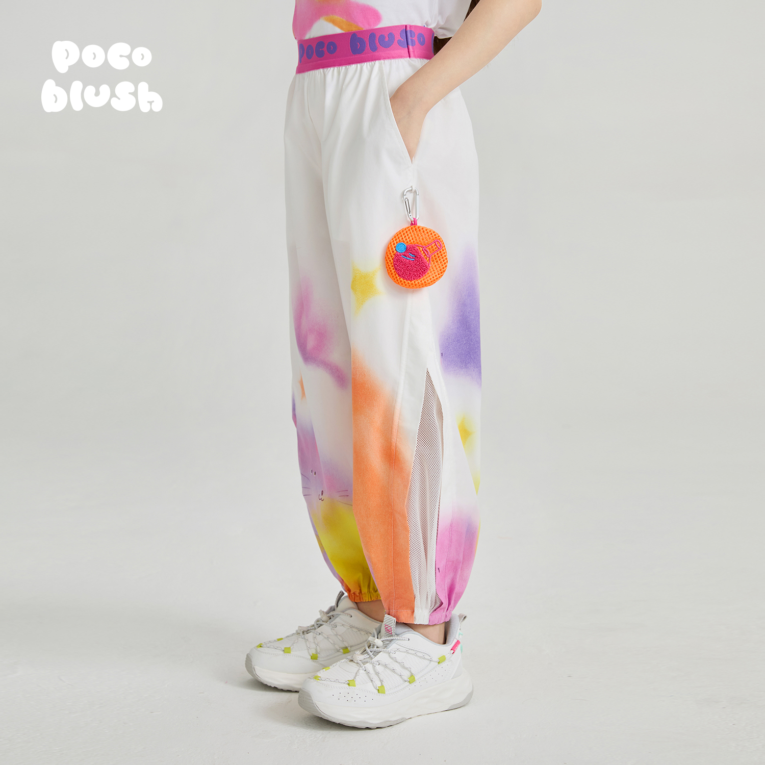 梦想运动会印花透气防蚊裤水彩